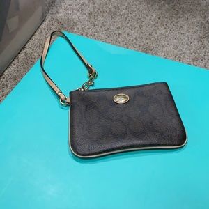 Coach mini wristlet
